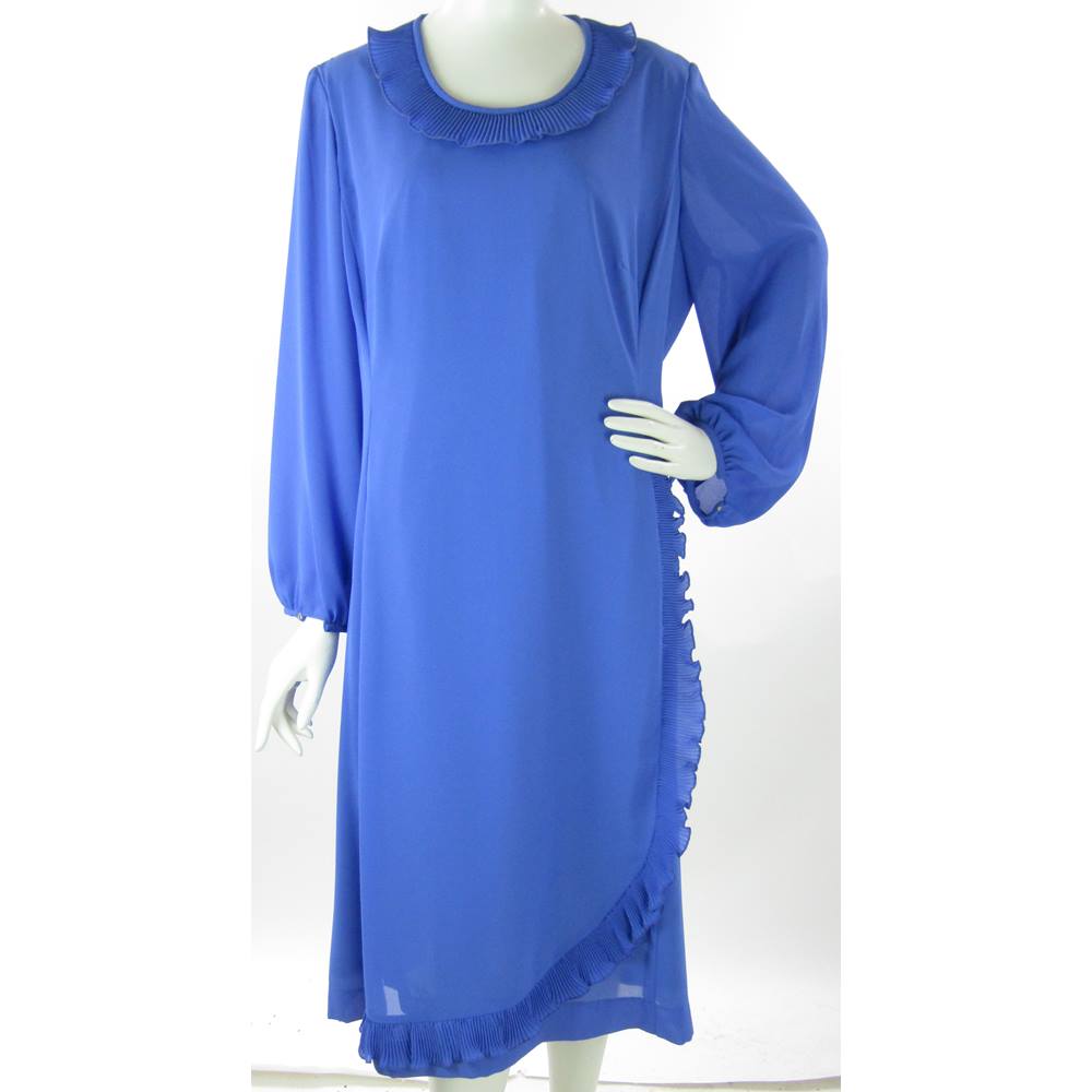 Purple Calf Length Dress